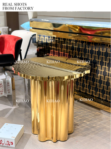 Hiện đại tinh vi Vòng Vàng bàn ăn với độc quyền đánh bóng Brass Patina thiết kế độc đáo cho nhà hoặc khách sạn đồ nội thất - Product Image 5