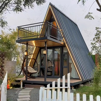 Airbnb Chine Maison préfabriquée Case Maison modulaire préfabriquée A cadre Kit cabine Tiny Homes