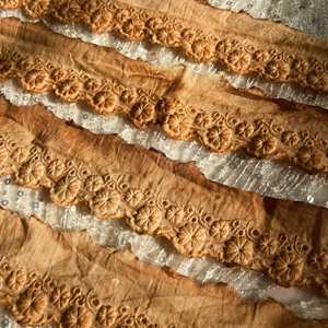 All'ingrosso puro pizzo tinto a mano Vintage per fare vecchi accessori di stoffa per <span class=keywords><strong>tenda</strong></span> a mano - Product Image 3