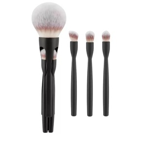 Pinceaux cosmétiques de voyage JLY, têtes détachables, maquillage du visage et des yeux, poils synthétiques doux, ensemble de pinceaux de maquillage magnétique 4 en 1 - Product Image 2