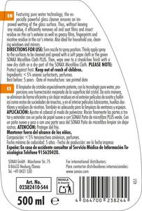 Limpiador de Parabrisas para Automóviles Sonax Xtreme Glass Clear 500ml con Agua Desmineralizada para una Limpieza Interior y Exterior sin Residuos - Product Image 6