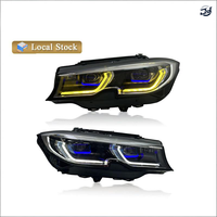 Nuevo Sistema de Luces LED JY para BMW Serie 3 G20, Faro Delantero G28 2018-2022, 12V, Amarillo Blanco, DRL, Sistema de Luces de Circulación Diurna Láser de Doble Color