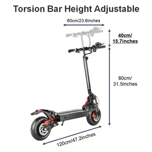 Vente en gros de roues puissantes, entrepôt dans l'ue, allemagne, Trottinette pliable, offre spéciale, Scooter électrique pour adulte - Product Image 5