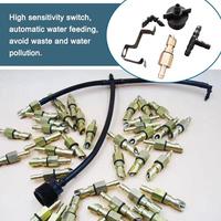 Connecteur de réservoir d'eau à 1/2 filetage avec kit de vanne à godet en plastique de 3/16"