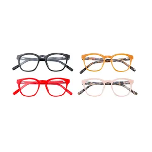 High Quality Thick Frame Cellulose Acetate Luxury Female Men Anti-blue Light Protection Eyes Frame Eye Glass