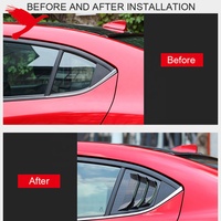 ABS pour Mazda 3 M3 Axela 2014 2015 2016 2017 2018, couvre-ailes de fenêtre extérieure, 2 pièces, accessoires de voiture