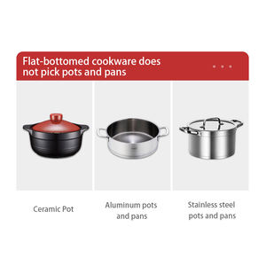 ポータブル電気コンロ シングルコイル ホットプレート クックトップ クッカー スパイラル電気バーナー ホットプレートコンロ 調理用 500ワット - Product Image 5