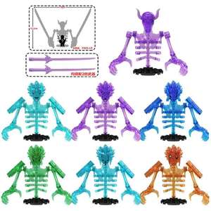 WM6208 Lehrreiches Kinderspielzeug Susanoo 7 Formen 2 Waffen 1 Basis DIY Puzzle Juguetes Mini Plastik-Baustein-Sets - Product Image 1