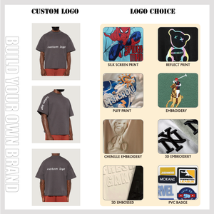 プリントコットン特大<span class=keywords><strong>T</strong></span>シャツビンテージドロップショルダー高級ヘビーウェイトカスタム箱入りクロップド<span class=keywords><strong>T</strong></span>シャツメンズ - Product Image 4