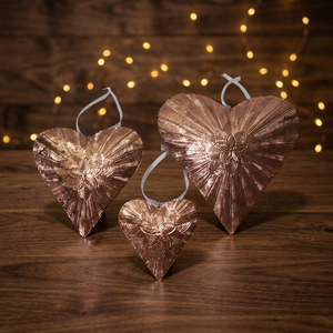 Sonnet Decor Handcrafted Iron Christmas <b>Tree</b> <b>Ornaments</b> Set Art Deco Design Single-piece Package Hanging Vertical 6-8 Years Model - Product Image 1