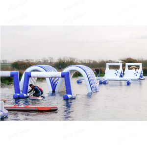 <span class=keywords><strong>Parc</strong></span> <span class=keywords><strong>aquatique</strong></span> Sup Obstacle Arche <span class=keywords><strong>aquatique</strong></span> gonflable Tunnel flottant gonflable Arche d'entraînement pour paddleboard pour la course de SUP - Product Image 4