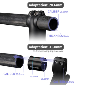 27.5er Giảm Dần Cứng Nhắc Fork Full Carbon Fiber Road Bike Front Fork Sỏi Xe Đạp Cứng Ngã Ba 700C - Product Image 4