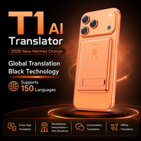 Dispositif linguistique portable T1 Ai, 150 langues, traduction en temps réel, application transversale, enregistrement vocal, vidéo et photo hors ligne, réunion, voyage