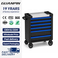 Chariot à outils roulant à 6 tiroirs, très demandé, pour réparation automobile, garage et atelier