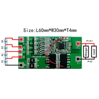 Module de batterie BMS avec chargeur sans fil LWS Solar Led Lights 4s10a 12.8v, carte de module de batterie, équilibreur de batterie BMS
