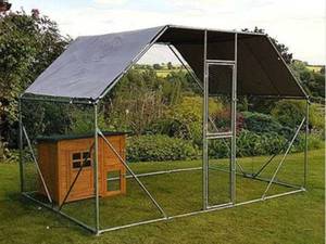 Dễ dàng lắp ráp gà chạy với mái vòm bằng phẳng chống gỉ hàng rào khung thép - Product Image 6