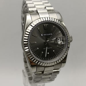 Montre mécanique décontractée pour homme avec mouvement NH35, design sportif, multifonction, cadran en acier, affichage à aiguilles - Product Image 3