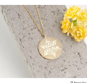 Roi <span class=keywords><strong>Salomon</strong></span> <span class=keywords><strong>Sceau</strong></span> Collier <span class=keywords><strong>Sceau</strong></span> <span class=keywords><strong>de</strong></span> <span class=keywords><strong>Salomon</strong></span> Pendentif Étoile <span class=keywords><strong>de</strong></span> David Bijoux Charme Occulte Kaballah Collier <span class=keywords><strong>Protection</strong></span> - Product Image 2