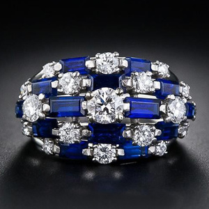 Anello Geometrico Colorato con Design a Fascia Completa per Donne - Product Image 1