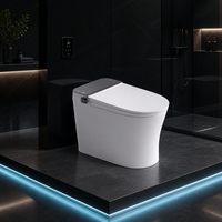 WC intelligent certifié CUPC ETL 110V pour le marché américain, réponse rapide, WC sans réservoir intelligent, siège de bidet chauffant, télécommande