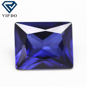 Công Chúa cắt Baguette cắt 34 # Màu xanh sapphire Corundum lỏng đá quý Baguette hình dạng tổng hợp màu xanh Corundum 34 # Sapphire đá quý - Product Image 4