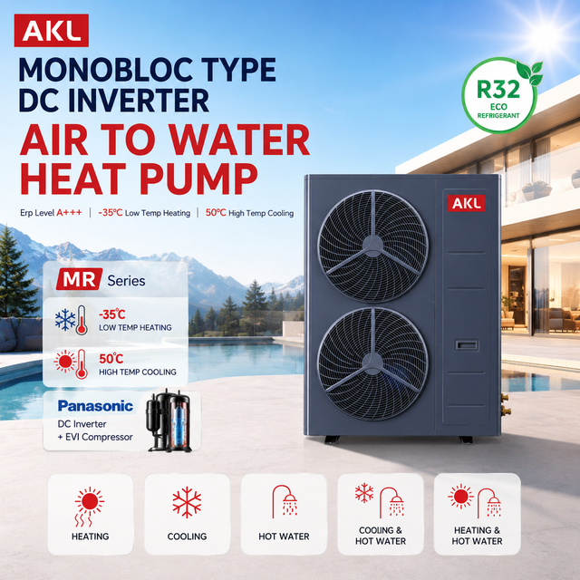 Sweden Extreme Subzero Hydronic R32 Monoblock Air Source Heat Pump 18kW ErP A+++ SG Ready CE Certified DHW Heating & Cooling