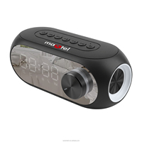 Haut-parleur Bluetooth S8-2 5W avec horloge, driver 52mm, batterie 1200mAh, veilleuse RGB, écran miroir, double alarme, haut-parleur portable sans fil