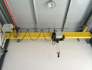Monorriel de viga única europeo de 1-10 toneladas Grúa de puente superior colgante con motor Altura de elevación de 25m - Product Image 2