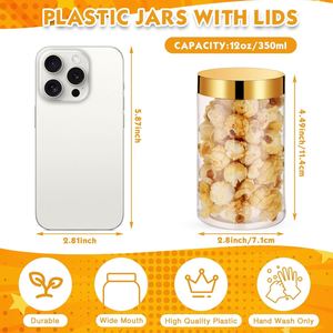 Factory Price 50ml-250ml High Quality Transparent PET Food Grade Jar with <b>Pump</b> Sprayer and Gold Lid for Cosmetic Use - Product Image 2