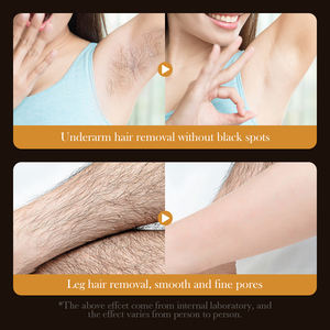 OEM ZOZU coreano mejor venta al por mayor 24K oro pepino permanente pelo quitar crema húmeda mujeres suave belleza piel crema depilatoria - Product Image 5