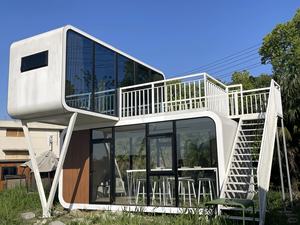 <span class=keywords><strong>Maison</strong></span> Modulaire Préfabriquée de Luxe Portable, Mini <span class=keywords><strong>Maison</strong></span> Mobile Extérieure Moderne, Cabine Pod Hôtel 3 Chambres Type Apple <span class=keywords><strong>à</strong></span> <span class=keywords><strong>Vendre</strong></span> - Product Image 4