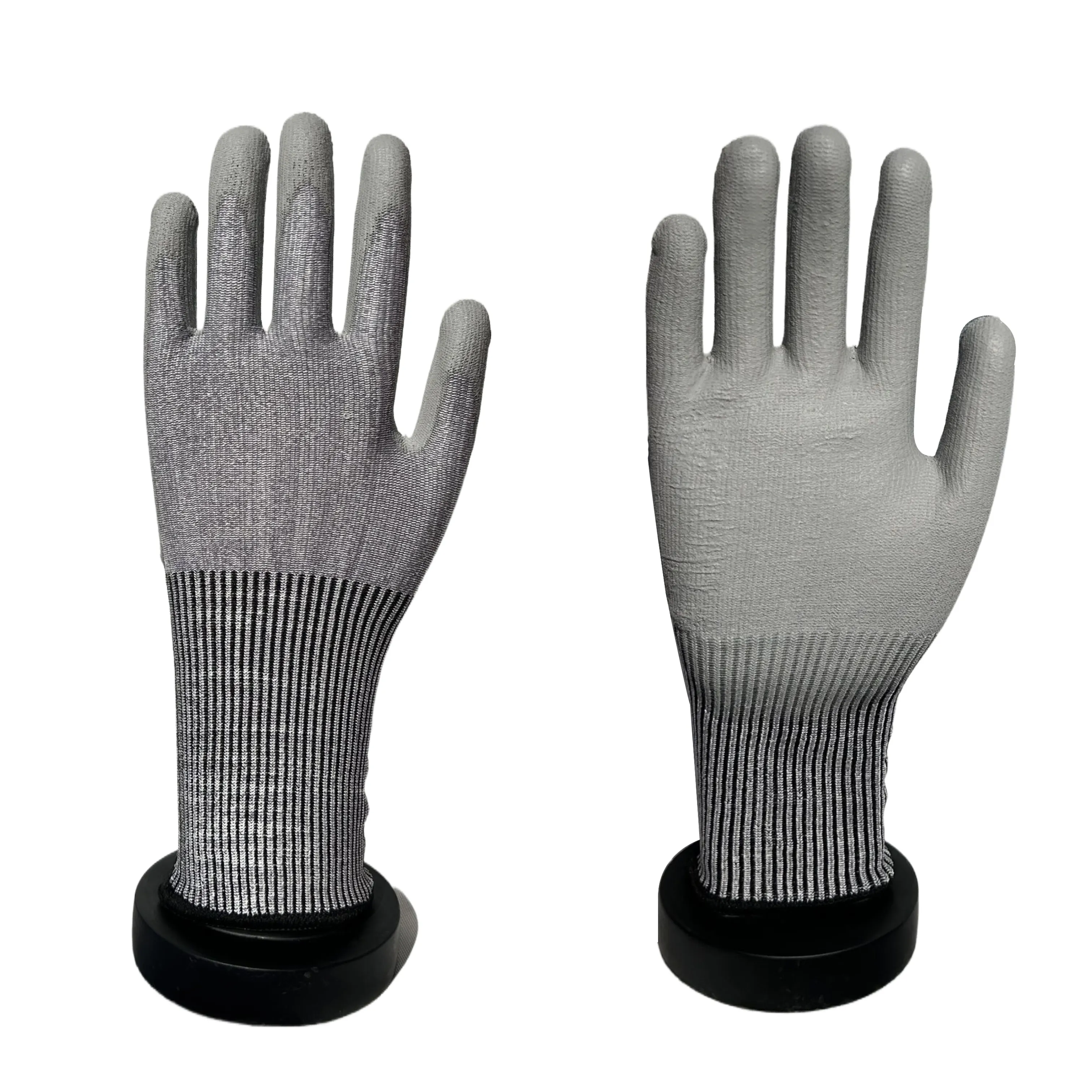 ODM 13 г трикотажные черные нейлоновые перчатки из полиуретана с пальмовым покрытием перчатки для безопасности работы садовые перчатки Рабочая безопасность
