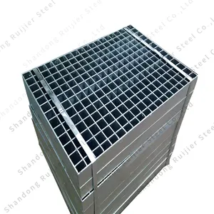 Factory customized hot dipped galvanized trench drain walkway platform steel grating