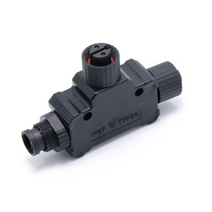 Guo Jinqiang T-Type Tee Plastic Waterproof Connector 2P PVC Shell For Yacht And Aviation <b>Plug</b> Female - Product Image 3