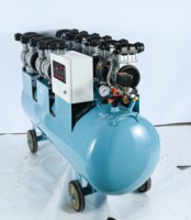 Compresseur d'air industriel à double cylindre à piston, 8Mpa, lubrifié, refroidi par air, 380V, faible bruit, 7.5kw, réservoir de 300L, pompe à air