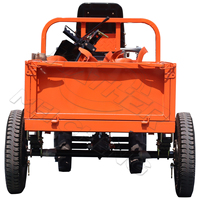KATHER Mini motoculteur rotatif à quatre roues motrices à haute efficacité, microtracteur agricole cultivateur tracteur Trail Car