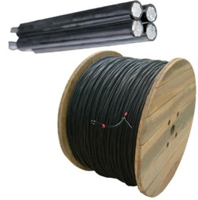 Aobest Low Voltage Aluminum PVC ABC Cable 3x120+70 1 KV Rated for Construction Use in Zambia by ZESCO Wooden Drum Packaging