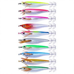 Señuelo de pesca de calamar ABS de 10CM-9G al por mayor, señuelo de pesca de pulpo y camarón para agua salada, señuelo de pesca con mosca, señuelo de pesca de flotación media - Product Image 3