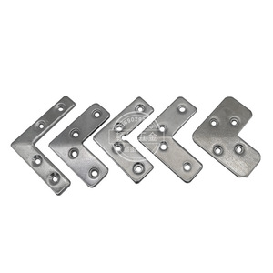 Support d'angle en aluminium, 2 mm, zingué, pour portes, fenêtres, décoration de la maison, accessoires de quincaillerie - Product Image 4