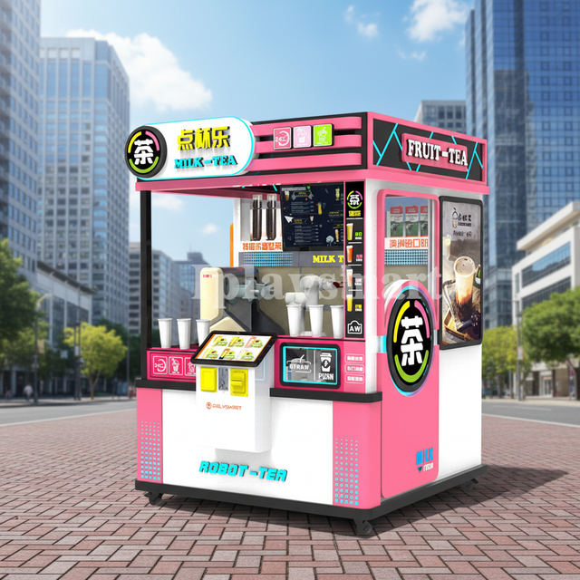 2022 New Style Smart Milk Tea Coffee Automatic Vending Machine with 22-inch Touchscreen 150-200 Capacity Cloud-Based Management