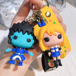 Dessin animé Animation <span class=keywords><strong>Fairy</strong></span> <span class=keywords><strong>Tail</strong></span> Key3D PVC souple voiture porte-clés pendentif adolescent cadeau sac à dos ornement matériau en caoutchouc Durable - Product Image 4