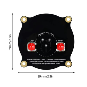 Antena de parche de alimentación triple de 5,8 GHz SMA/RP direccional polarizada circularmente para gafas <span class=keywords><strong>FPV</strong></span> Fatshark RC Drone hecho de metal duradero - Product Image 6