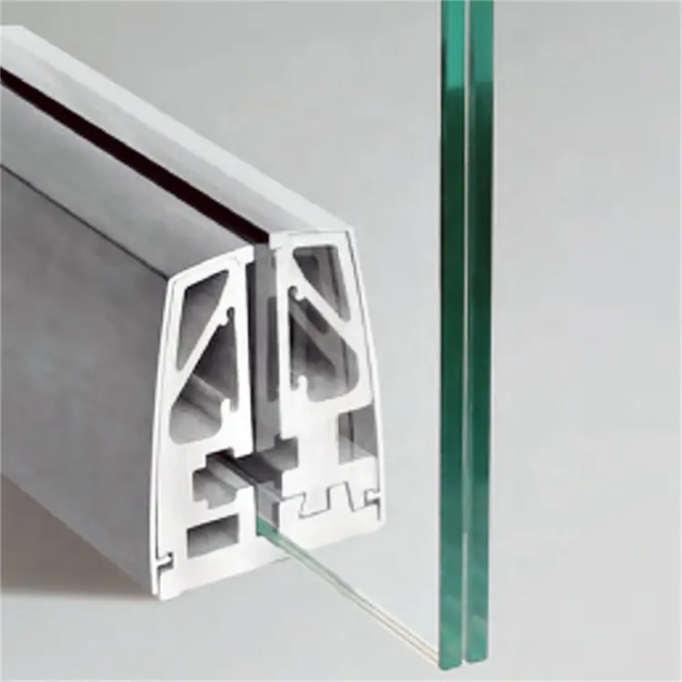 ラミネートガラス付きアルミUチャンネルバルコニー手すりガラスデザイン