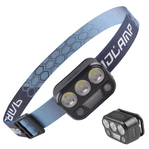 Lampe frontale LED XTE, 3 modes, rechargeable, éclairage extérieur portable avec avertissement de lumière rouge pour la randonnée et le camping - Product Image 1