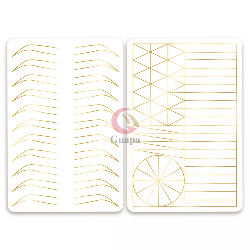 Pelle bianca-stampata dorata