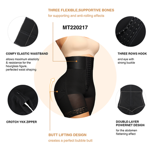 Hexin Grossiste Short BBL Gaine Amincissante Taille Haute Gainante <span class=keywords><strong>Ventre</strong></span> <span class=keywords><strong>Plat</strong></span> Maintien Abdominal pour Femme - Product Image 4