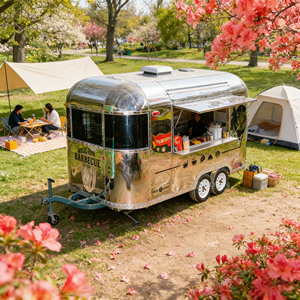 Newly Designed Food Truck Mobile Food <b>Trailer</b> Fully Equipped Food Cart Truck Food Vending Truck - Product Image 1