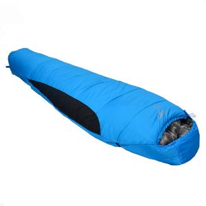 Saco <span class=keywords><strong>de</strong></span> Dormir Tipo Momia con Capucha para Invierno, con Correa <span class=keywords><strong>de</strong></span> Compresión en la Espalda, Ideal para Acampar y Viajar - Product Image 2