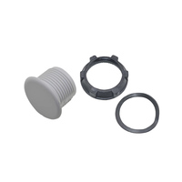 Bouchon de trou de vis JIAF 16mm-30mm en plastique, gris foncé, étanche, pour usage automobile