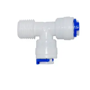 三通3路管件名称水过滤器零件用于反渗透水系统的1/4*1/4 para filtro